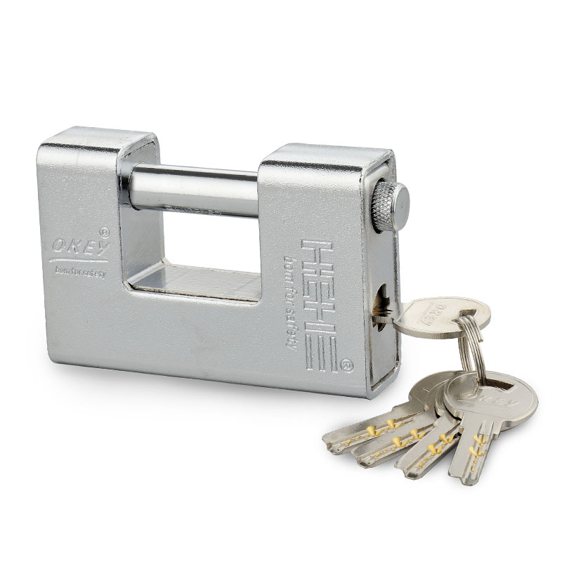 Premium Security Chrome Plated Full Armoured Steel Covered Iron Padlock