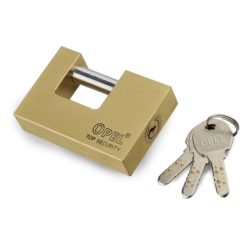 Premium Security  Rectangle 3 side computer key Brass Padlcok