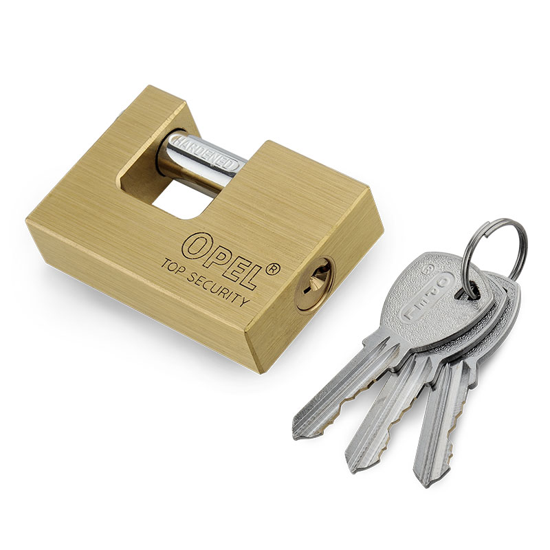 Premium Security Rectangle S Key Brass Padlcok