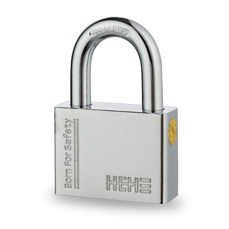 Premium Security CR-Plated Square Iron Padlock
