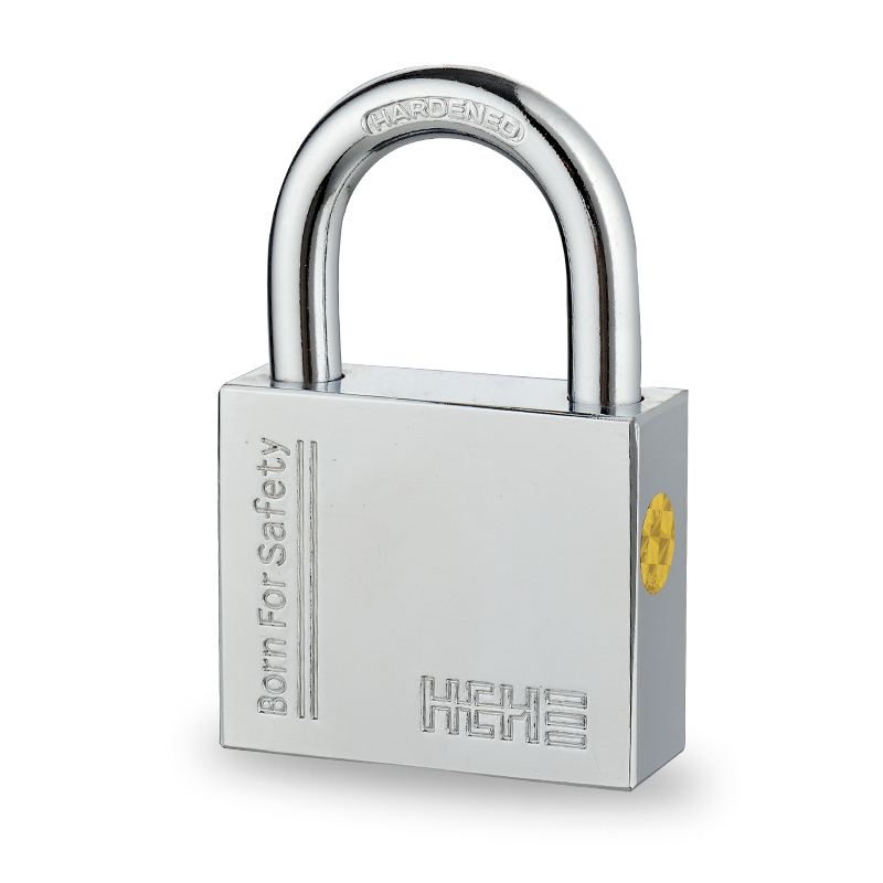 Premium Security CR-Plated Normal Key Square Iron Padlock